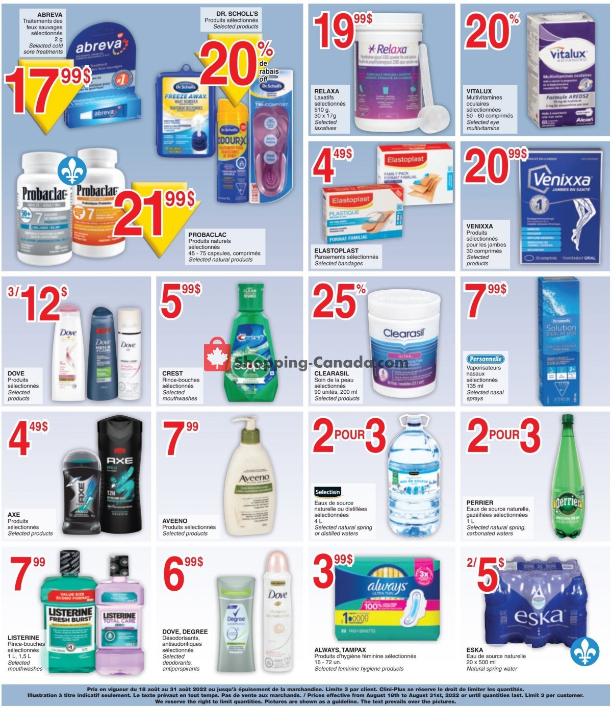 Clini Plus flyer from Thursday August 18, 2022 to Wednesday August 31, 2022 - page 2