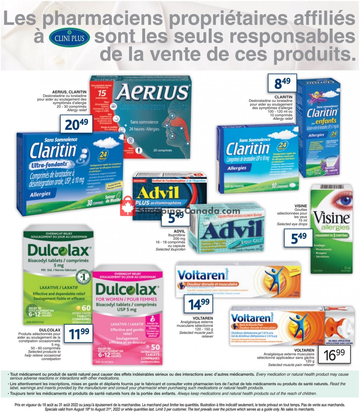 Clini Plus flyer from Thursday August 18, 2022 to Wednesday August 31, 2022 - page 4
