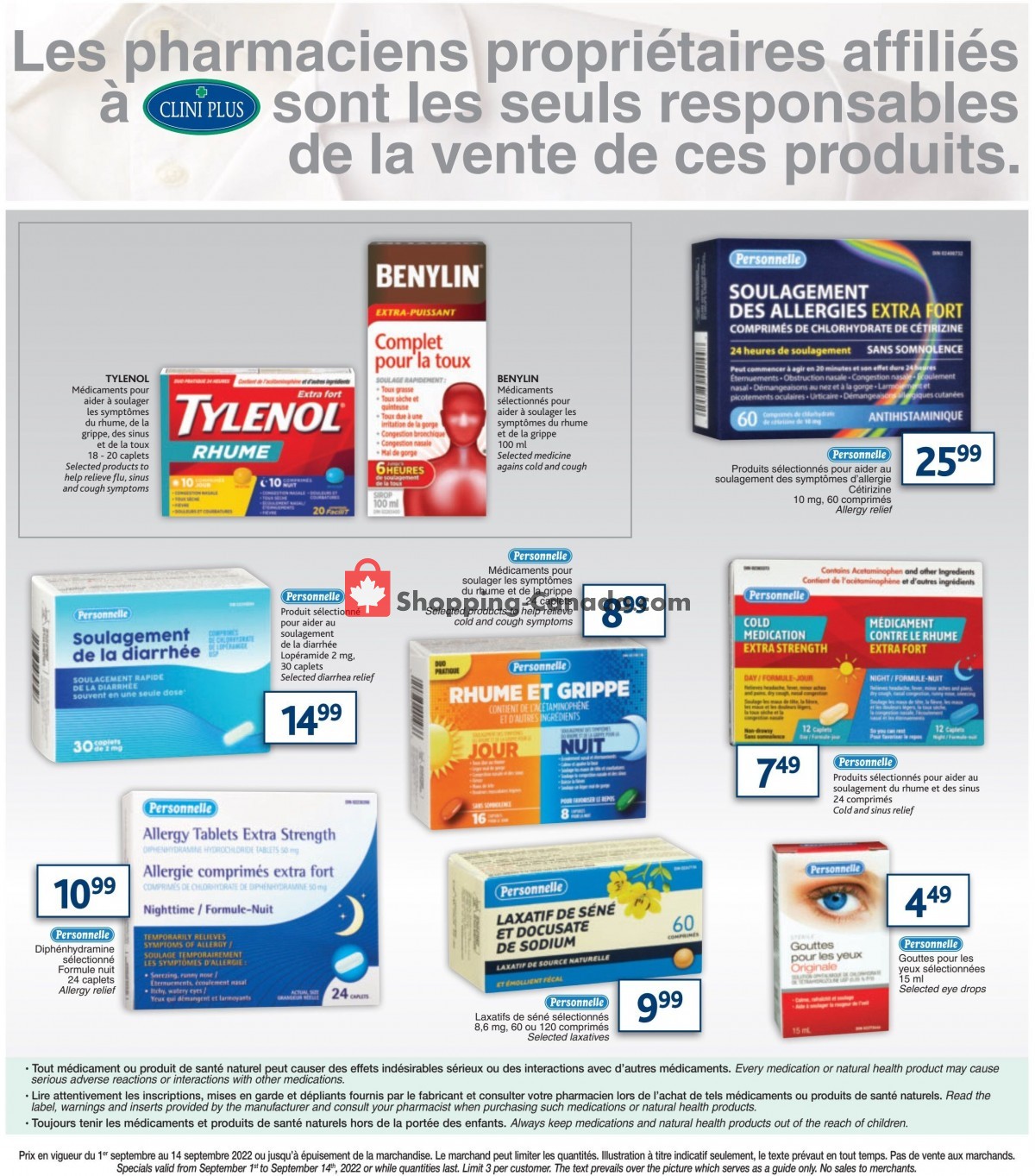 Clini Plus flyer from Thursday September 1, 2022 to Wednesday September 14, 2022 - page 4