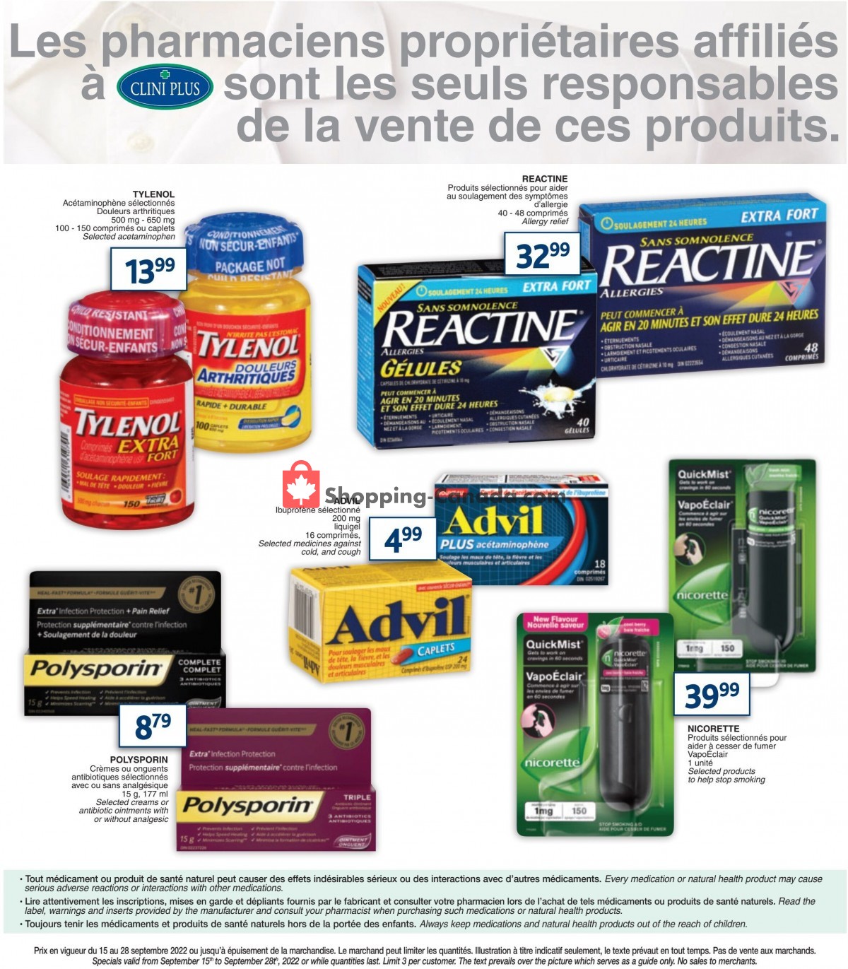 Clini Plus flyer from Thursday September 15, 2022 to Wednesday September 28, 2022 - page 4