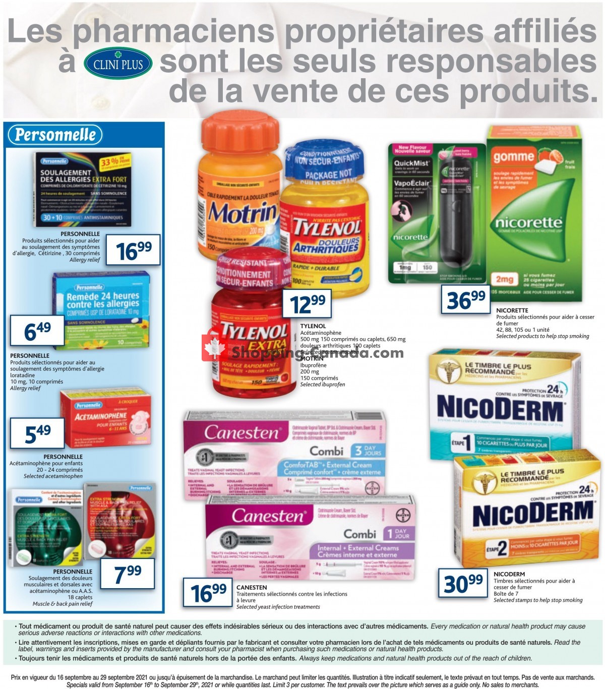 Clini Plus flyer from Thursday September 16, 2021 to Wednesday September 29, 2021 - page 4