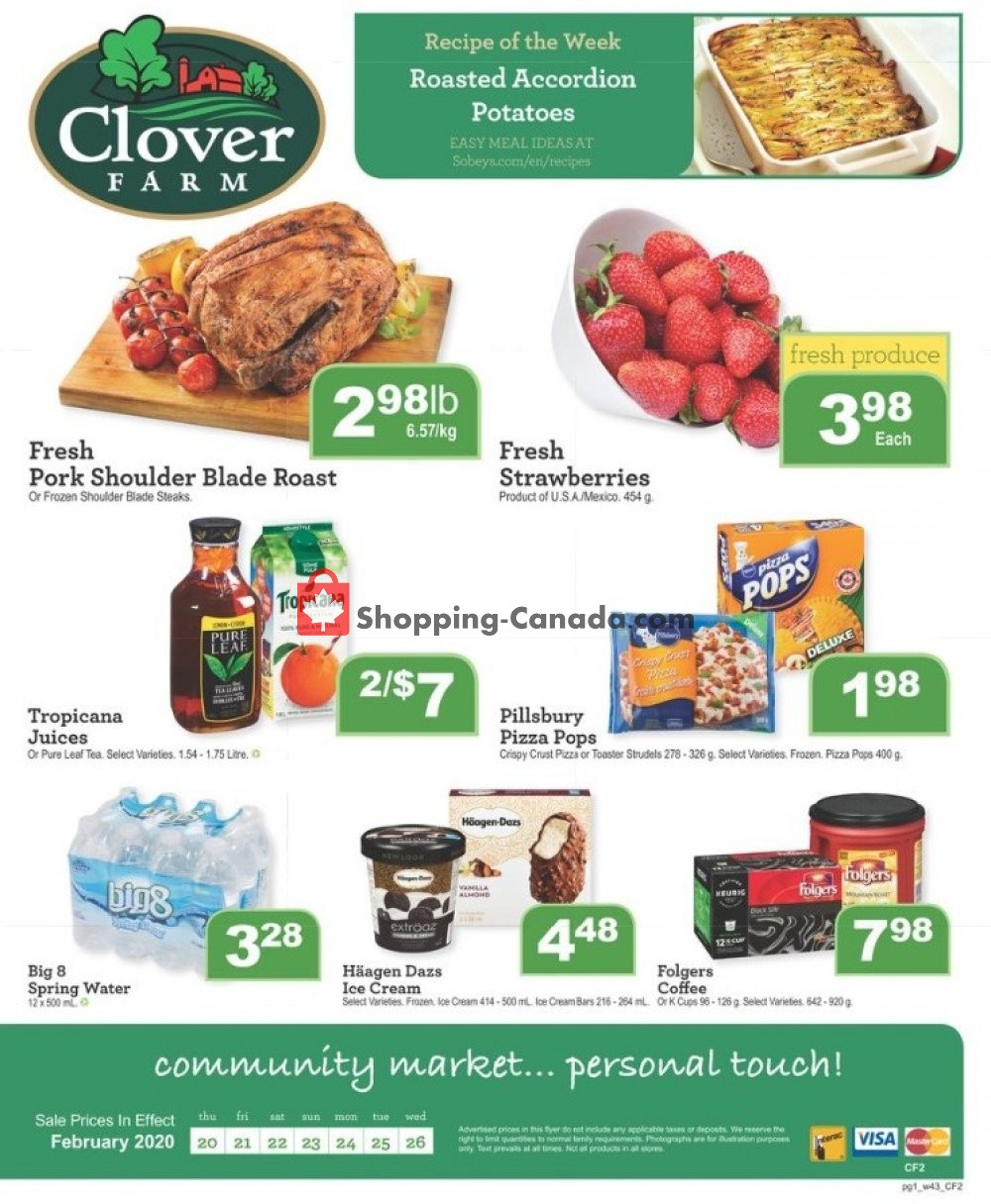 Clover Farm Canada, flyer (Fresh Produce) February 20 February 26