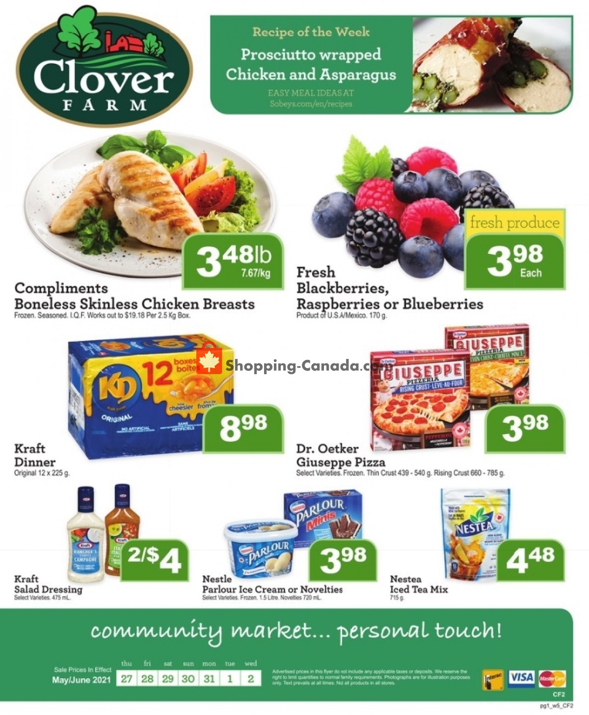 Clover Farm Canada, flyer (Fresh Produce) May 27 June 2, 2021