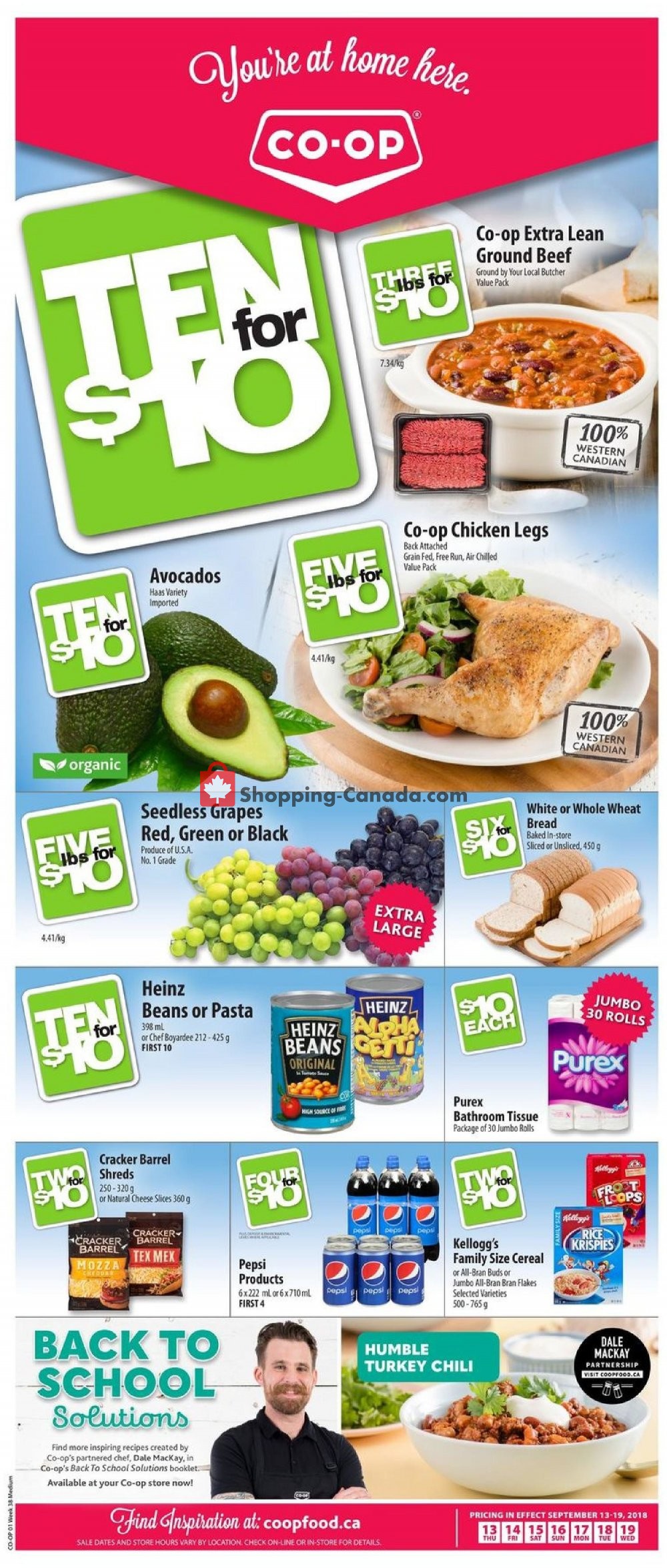 Coop Canada, flyer (AB) September 13 September 19, 2018 Shopping Canada