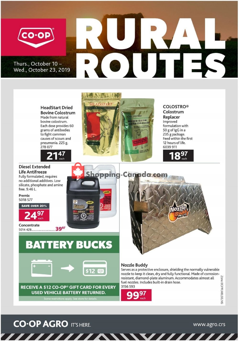 Co-op flyer from Thursday October 10, 2019 to Wednesday October 23, 2019 - page 1