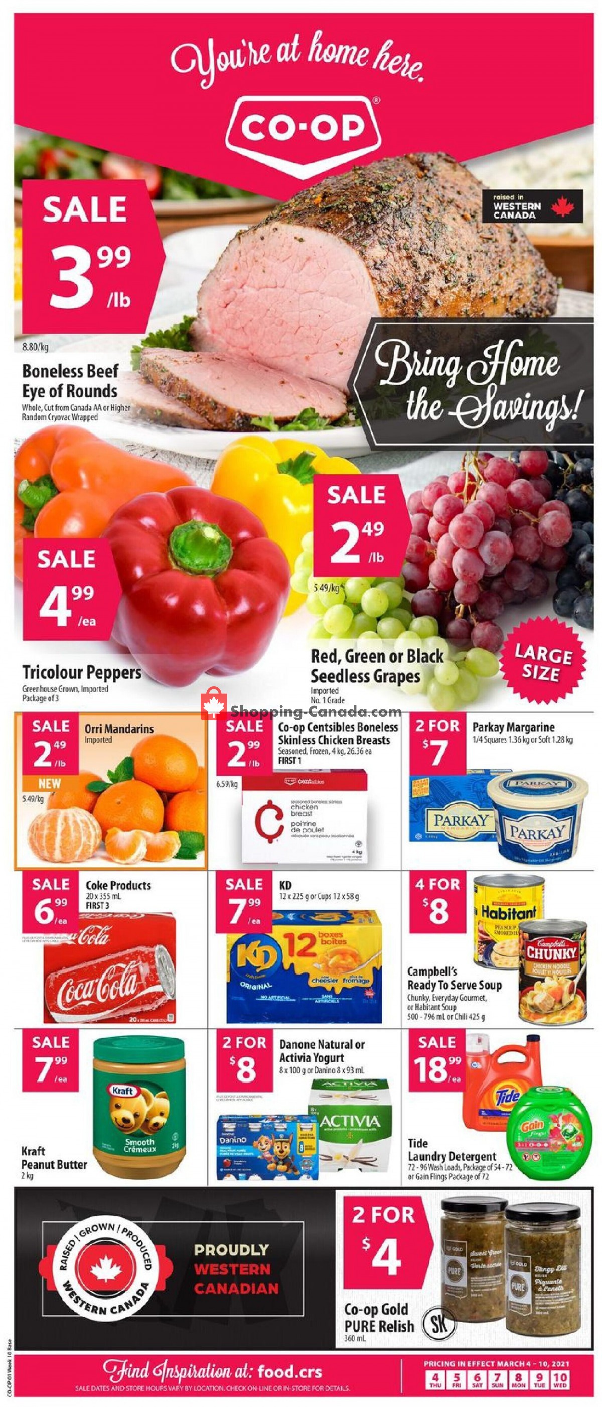 Co-op flyer from Thursday March 4, 2021 to Wednesday March 10, 2021 - page 1