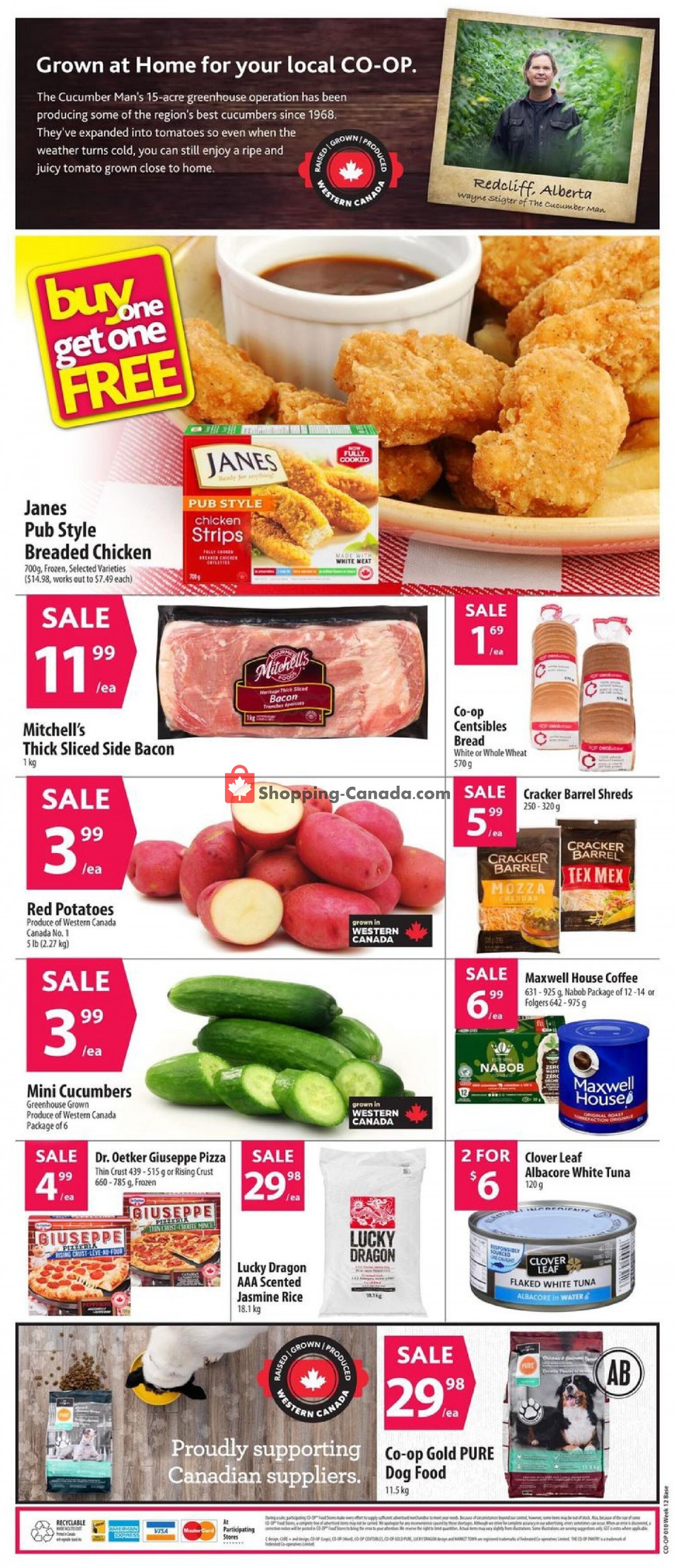 Coop Canada, flyer (Food Bring Home The Savings West) March 18