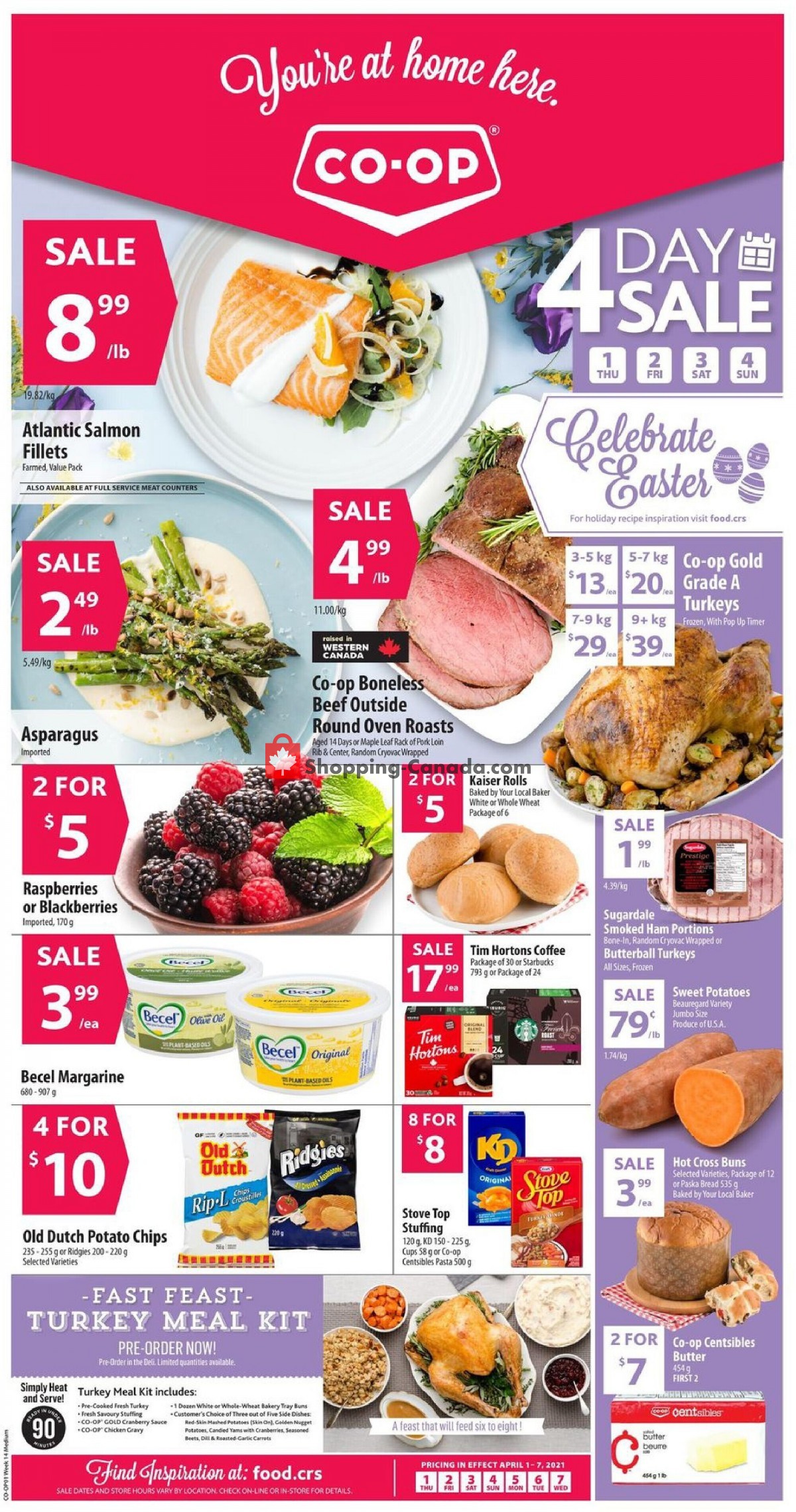 Co-op flyer from Thursday April 1, 2021 to Wednesday April 7, 2021 - page 1