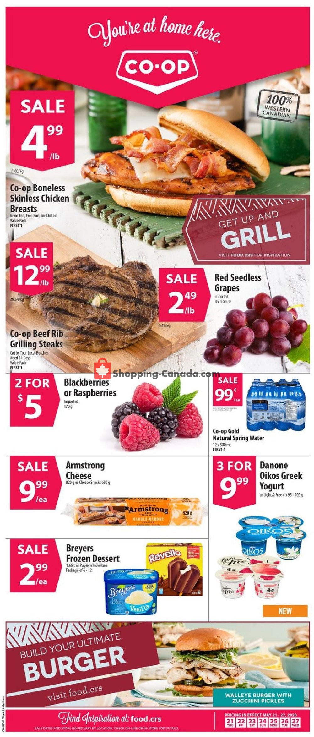 Coop Canada, flyer (Food Get Up And Grill ON) May 21 May 27