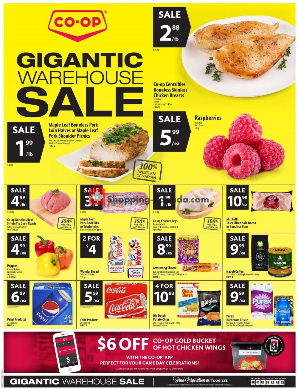 Co-op flyer from Thursday January 30, 2020 to Wednesday February 5, 2020 - page 1