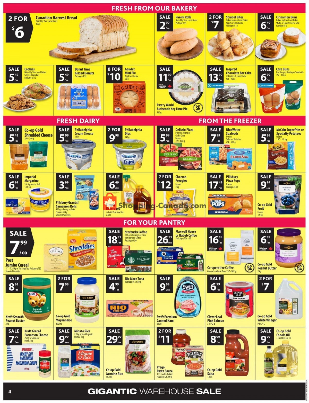 Coop Canada, flyer (Food Gigantic Warehouse Sale ON) August 25 August 31, 2022