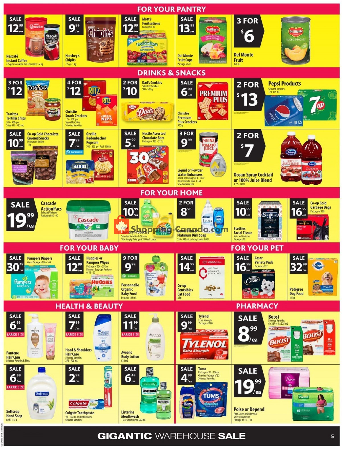 Coop Canada, flyer (Food Gigantic Warehouse Sale ON) August 25 August 31, 2022