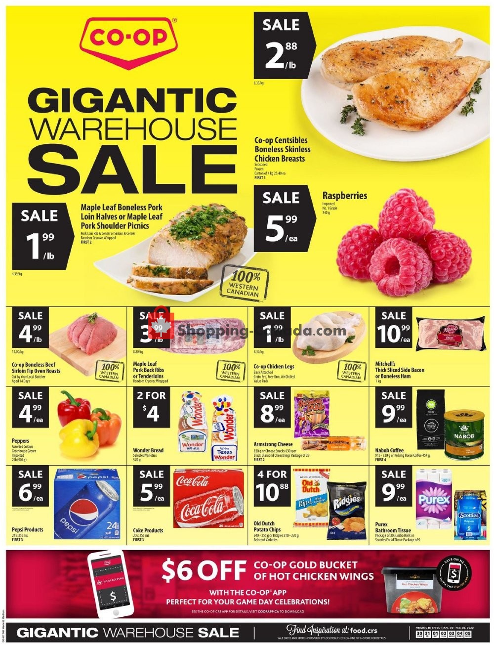 Co-op flyer from Thursday January 30, 2020 to Wednesday February 5, 2020 - page 1