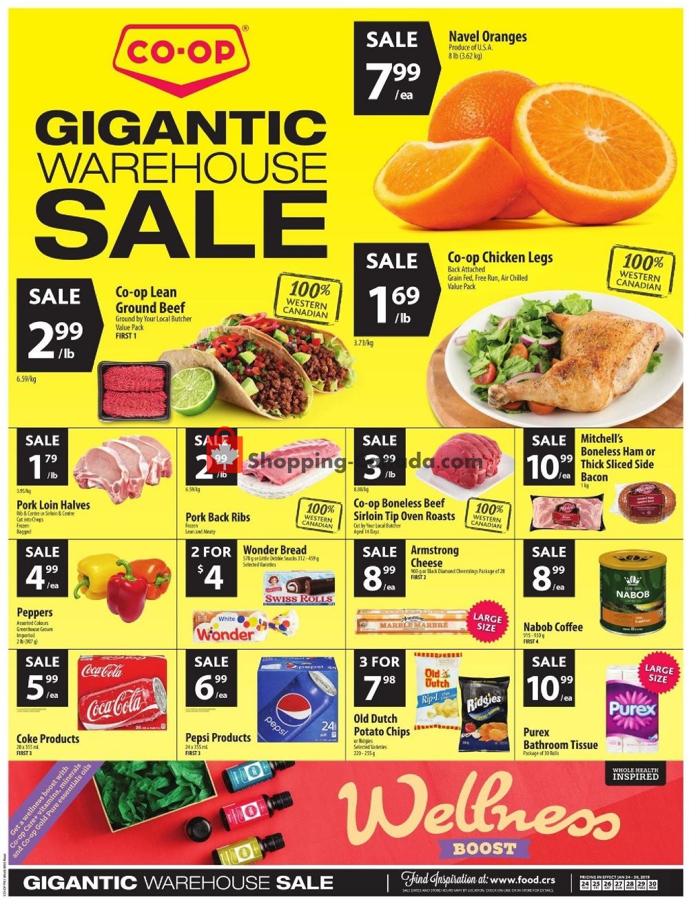 Co-op flyer from Thursday January 24, 2019 to Wednesday January 30, 2019 - page 1