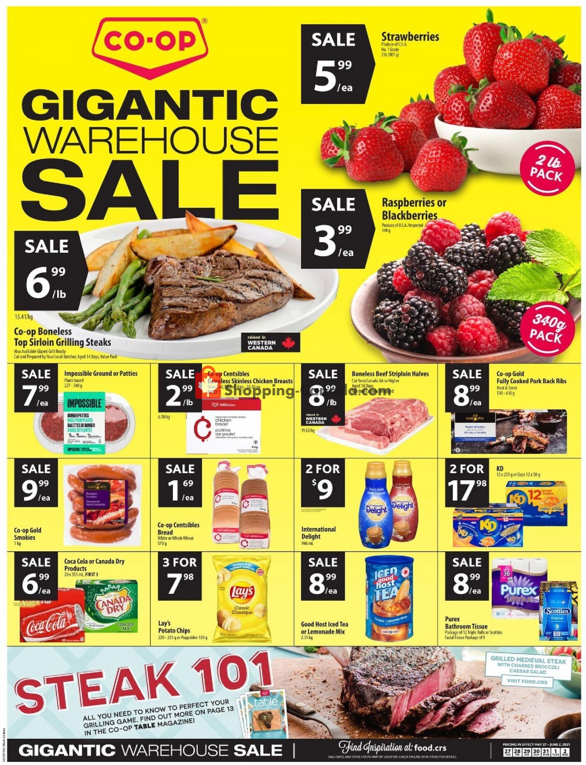 Coop Canada, flyer (Food Gigantic Warehouse Sale West) May 27