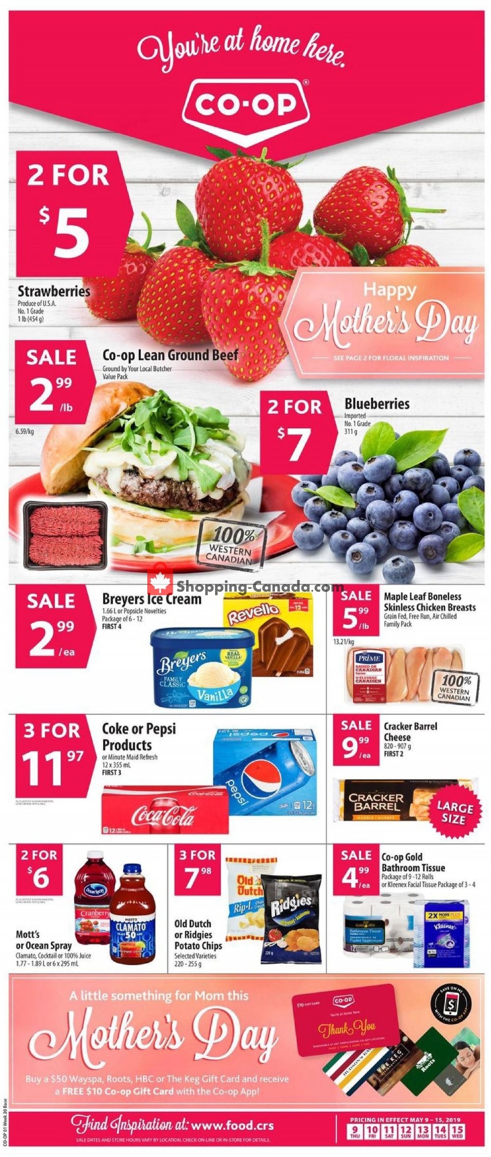 Co-op flyer from Thursday May 9, 2019 to Wednesday May 15, 2019 - page 1