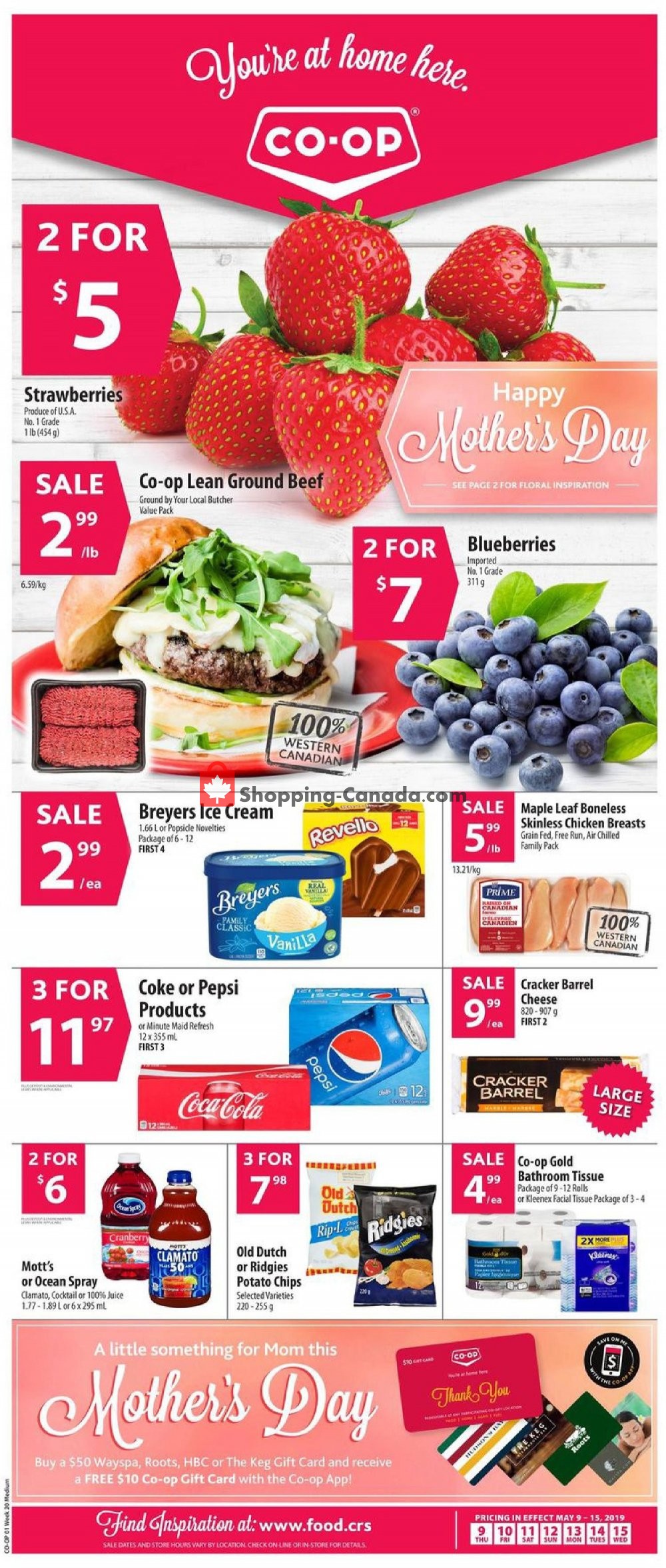 Co-op flyer from Thursday May 9, 2019 to Wednesday May 15, 2019 - page 1