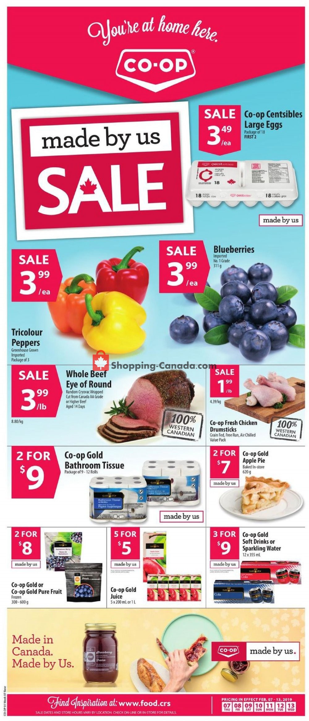 Coop Canada, flyer (Food Made By Us Sale West) February 7