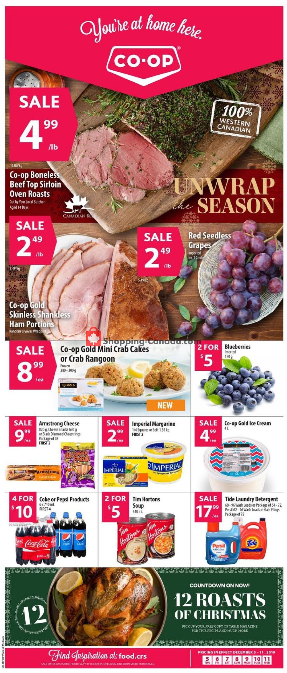 Co-op flyer from Thursday December 5, 2019 to Wednesday December 11, 2019 - page 1