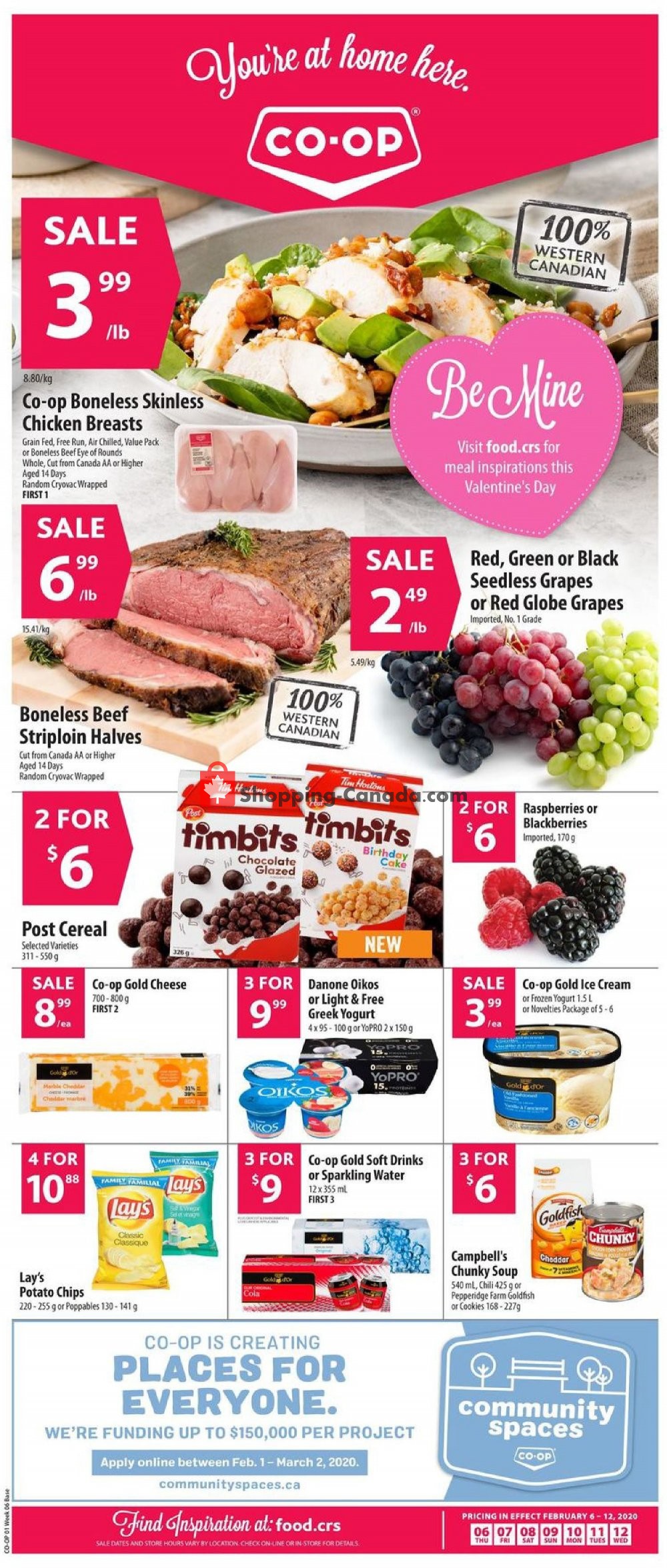 Co-op flyer from Thursday February 6, 2020 to Wednesday February 12, 2020 - page 1