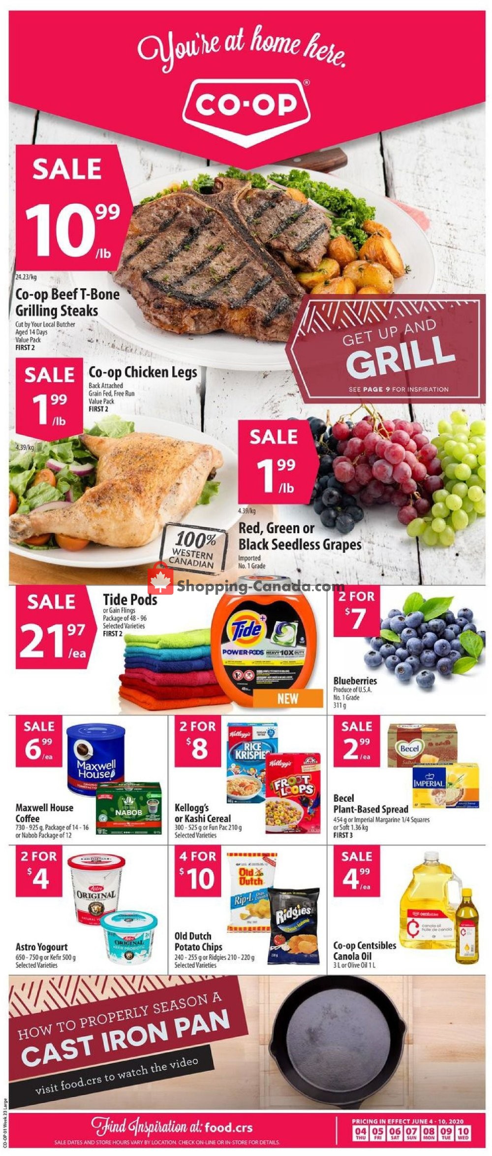 Co-op flyer from Thursday June 4, 2020 to Wednesday June 10, 2020 - page 1
