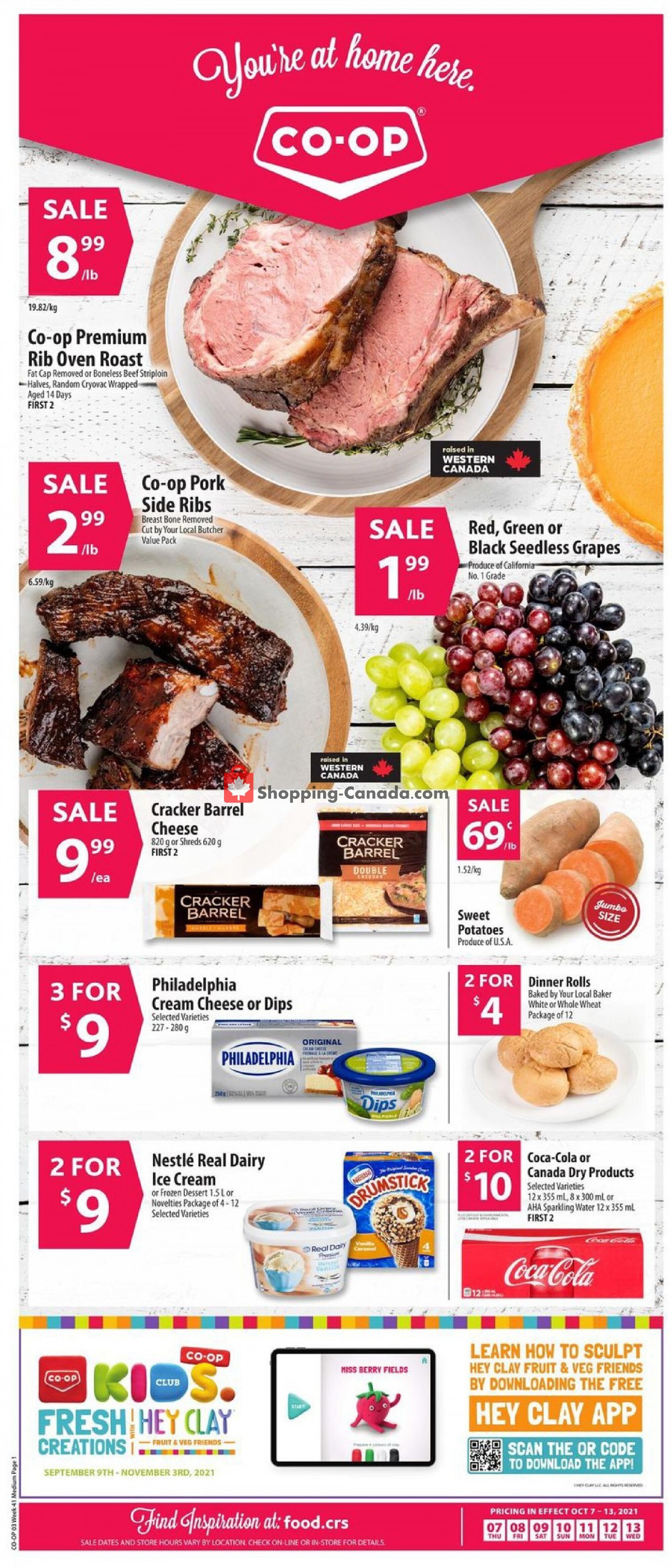 Co-op flyer from Thursday October 7, 2021 to Wednesday October 13, 2021 - page 1