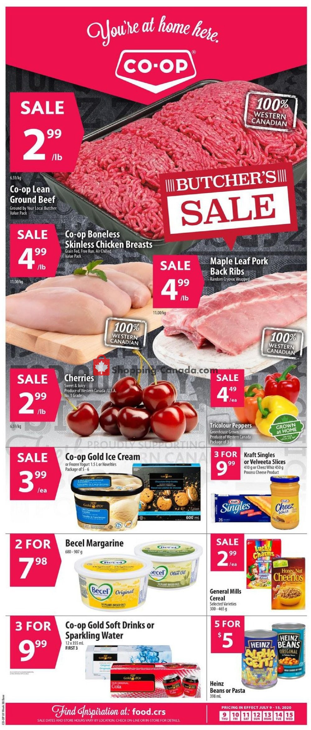 Co-op flyer from Thursday July 9, 2020 to Wednesday July 15, 2020 - page 1