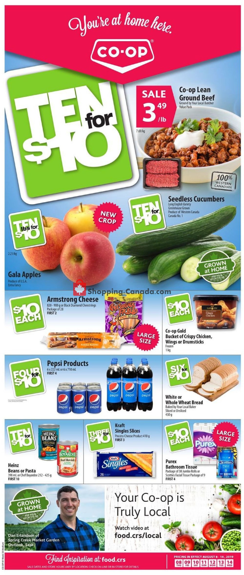 Co-op flyer from Thursday August 8, 2019 to Wednesday August 14, 2019 - page 1