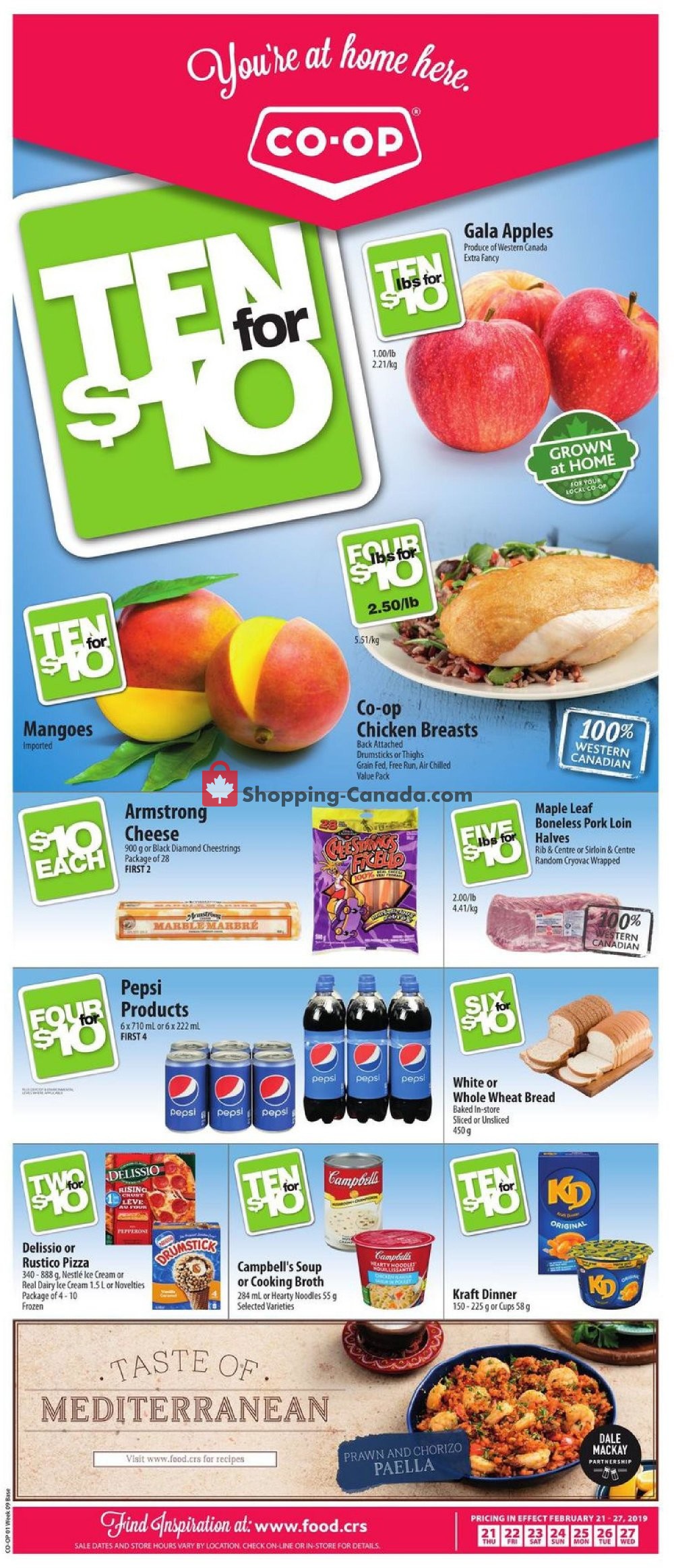 Co-op flyer from Thursday February 21, 2019 to Wednesday February 27, 2019 - page 1