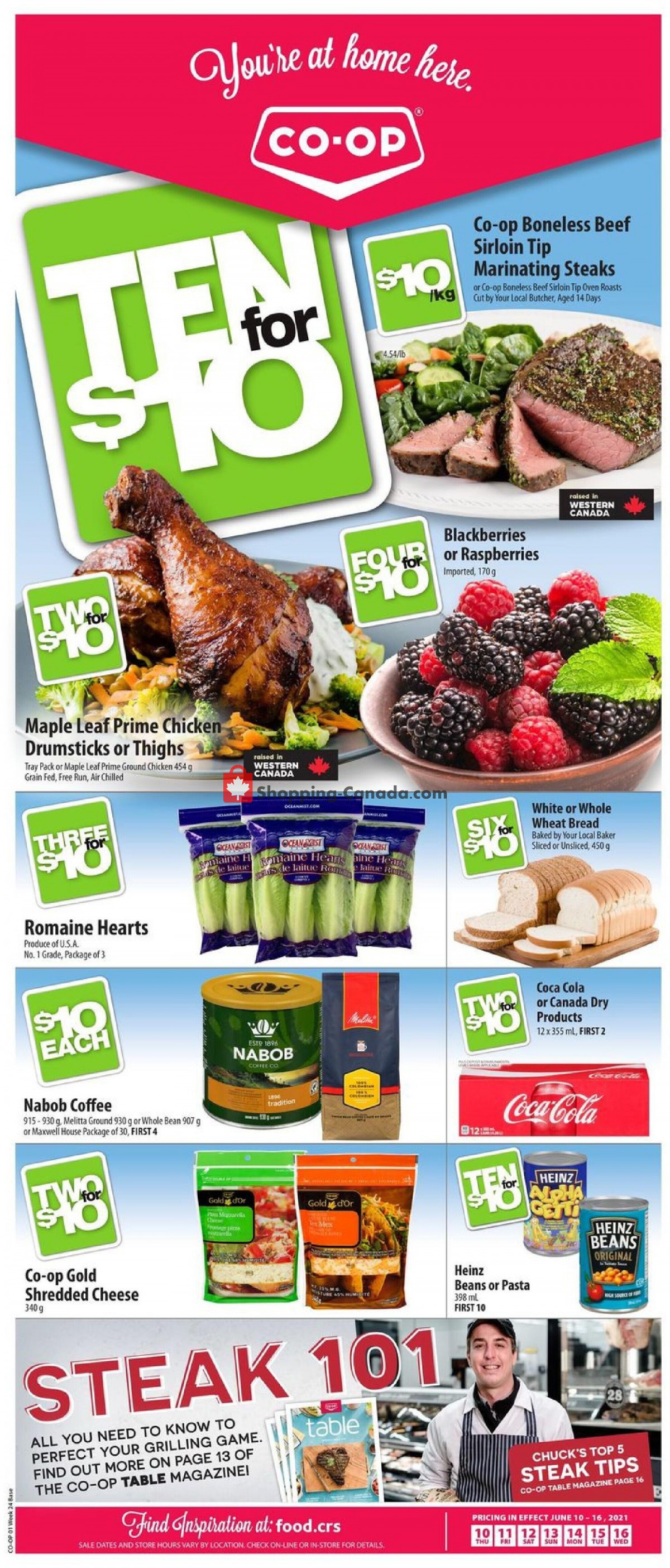 Co-op flyer from Thursday June 10, 2021 to Wednesday June 16, 2021 - page 1