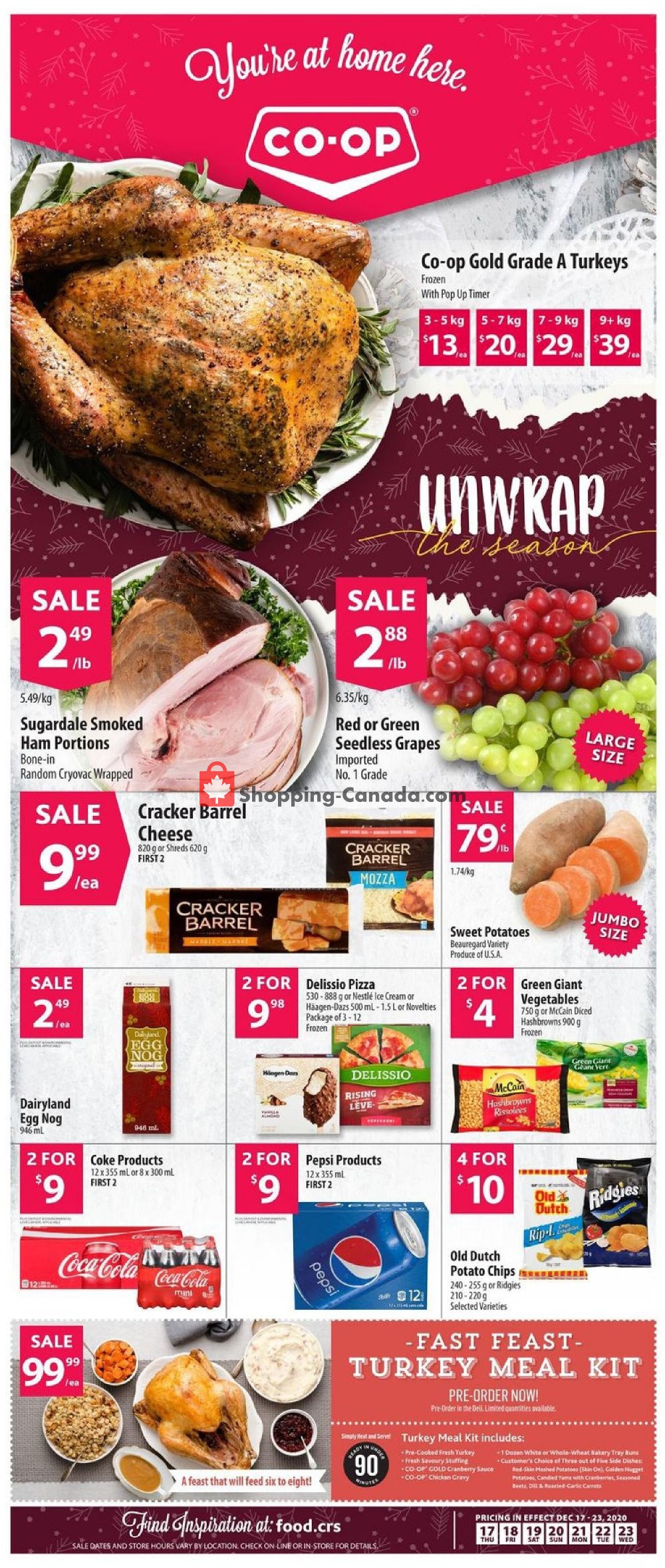 Coop Canada, flyer Food Unwrap The Season ON) December 17