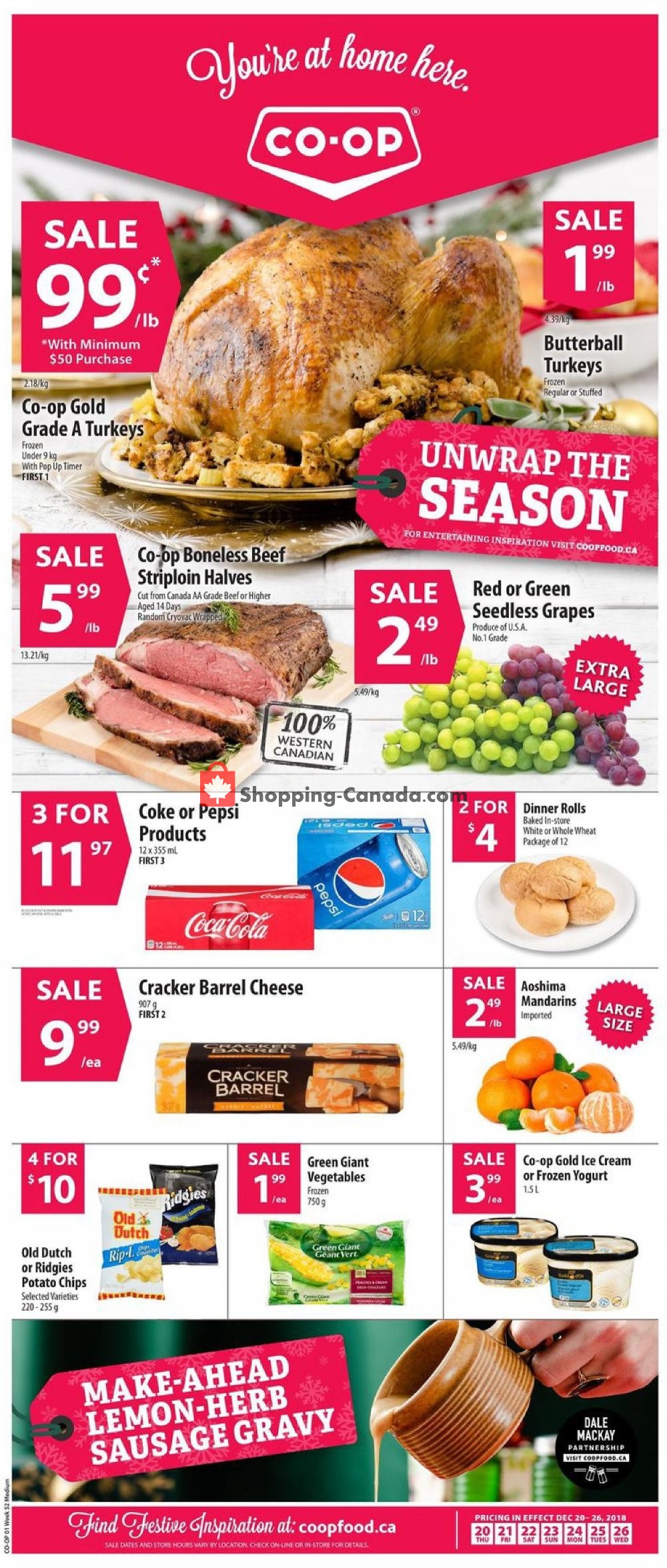 Coop Canada, flyer (Food Unwrap the Season ON) December 20