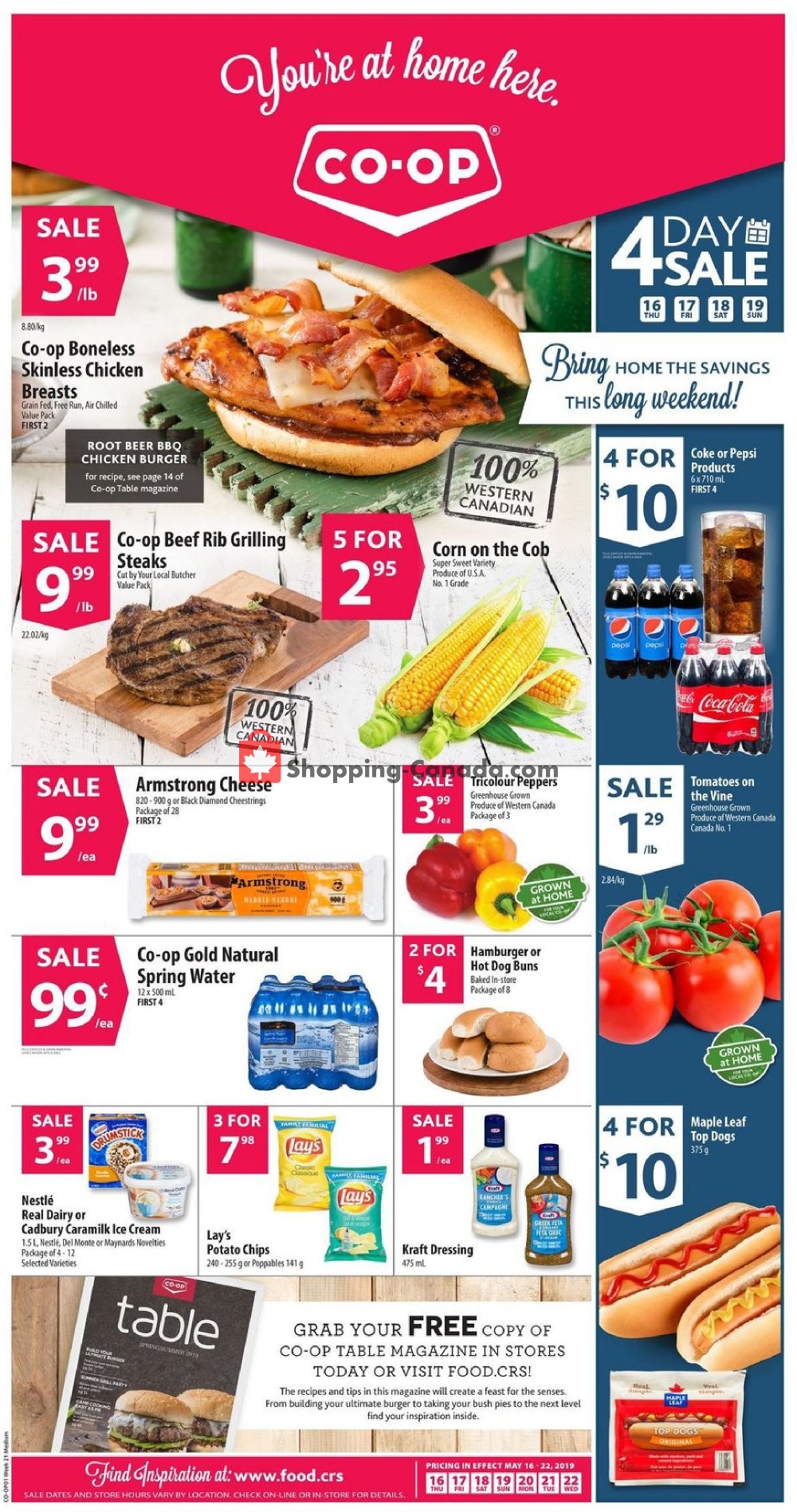 Co-op flyer from Thursday May 16, 2019 to Wednesday May 22, 2019 - page 1