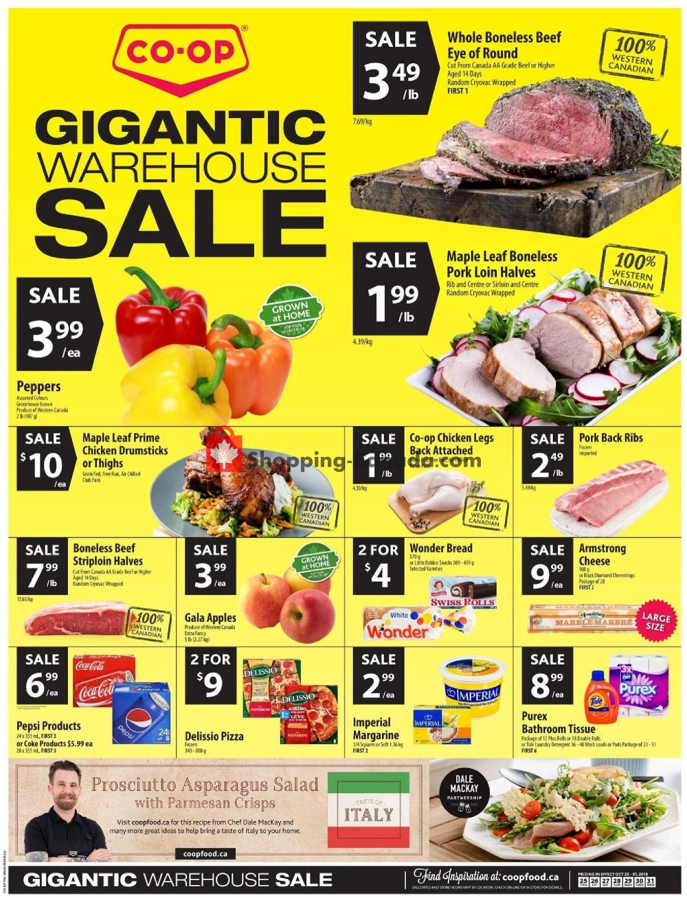 Co-op flyer from Thursday October 25, 2018 to Wednesday October 31, 2018 - page 1