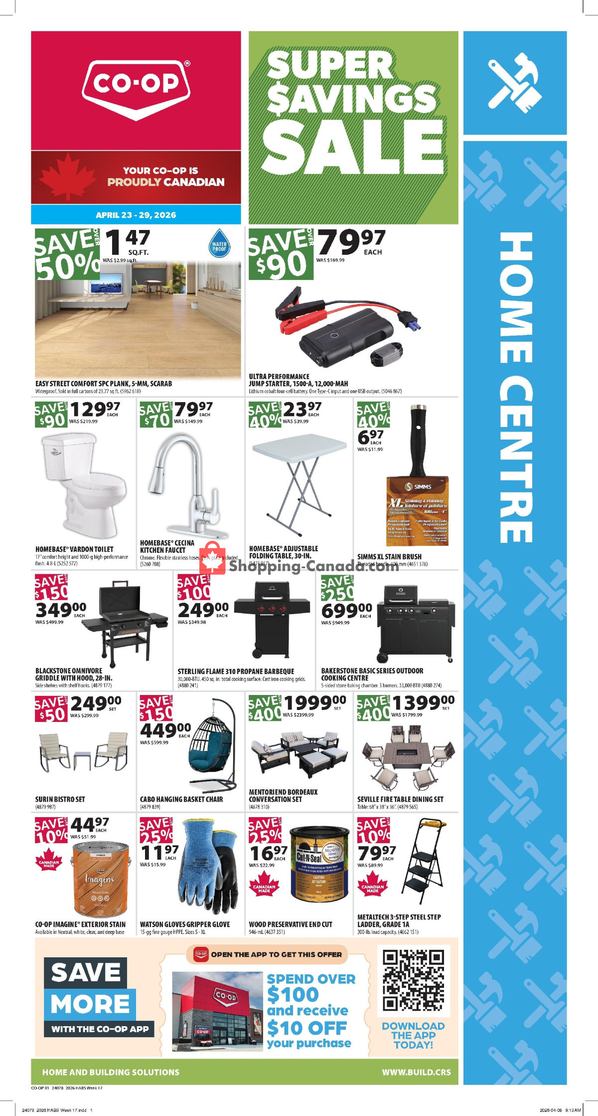 Co-op flyer from Thursday April 23, 2026 to Wednesday April 29, 2026 - page 1