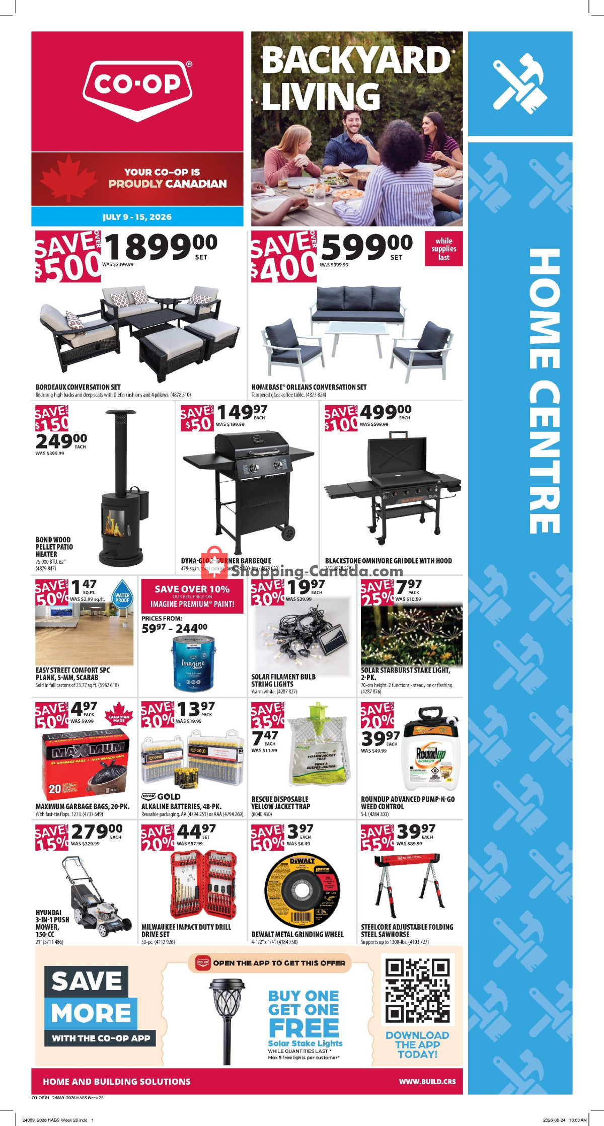 Co-op flyer from Thursday July 9, 2026 to Wednesday July 15, 2026 - page 1