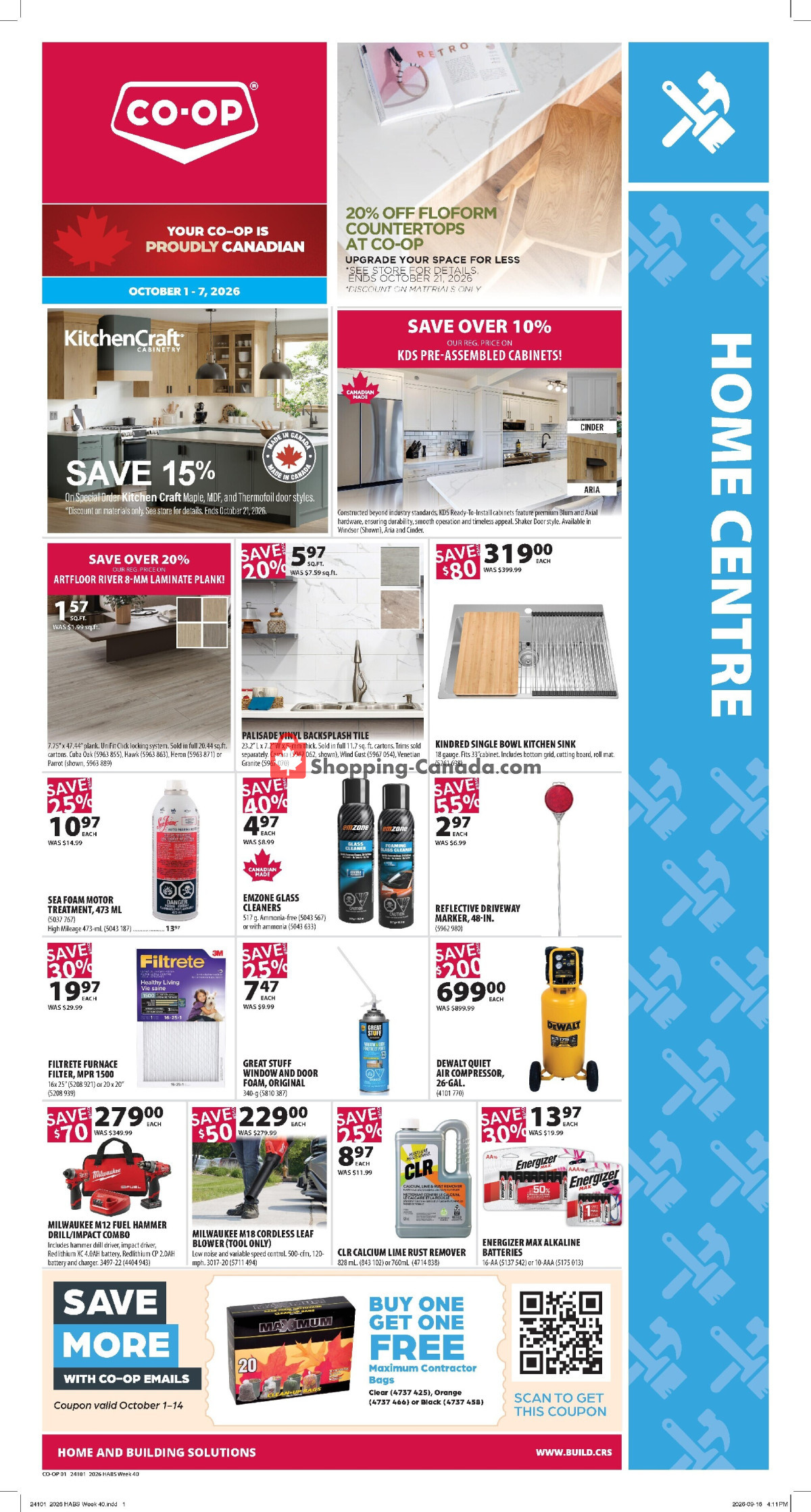 Co-op flyer from Thursday October 1, 2026 to Wednesday October 7, 2026 - page 1