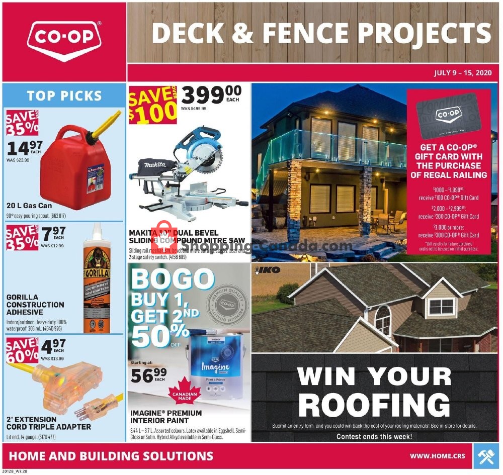 Co-op flyer from Thursday July 9, 2020 to Wednesday July 15, 2020 - page 1