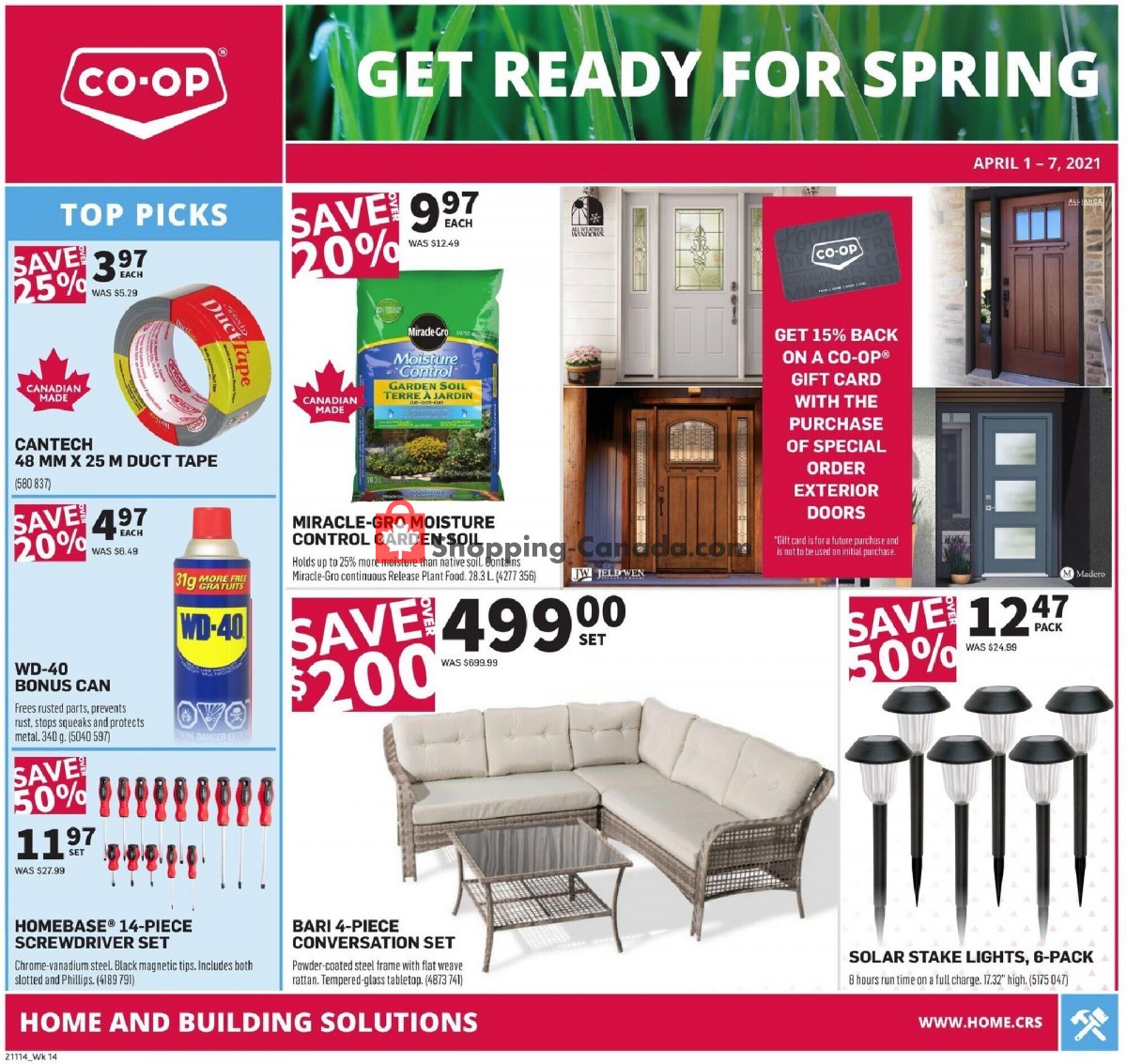Co-op flyer from Thursday April 1, 2021 to Wednesday April 7, 2021 - page 1
