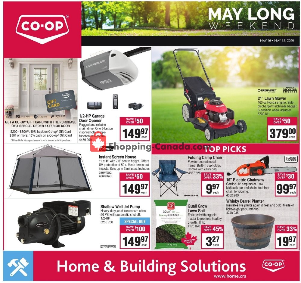 Co-op flyer from Thursday May 16, 2019 to Wednesday May 22, 2019 - page 1