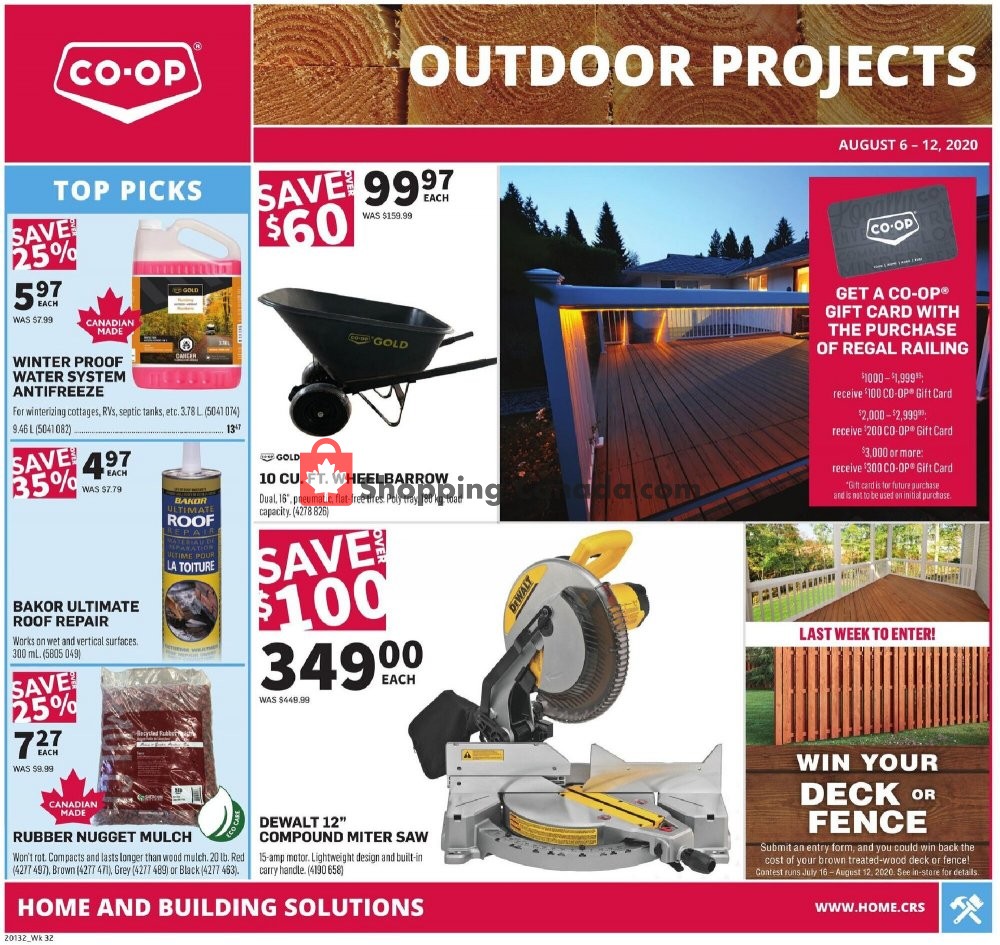 Co-op flyer from Thursday August 6, 2020 to Wednesday August 12, 2020 - page 1