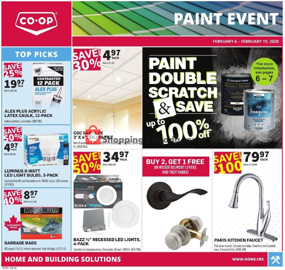 Co-op flyer from Thursday February 6, 2020 to Wednesday February 19, 2020 - page 1