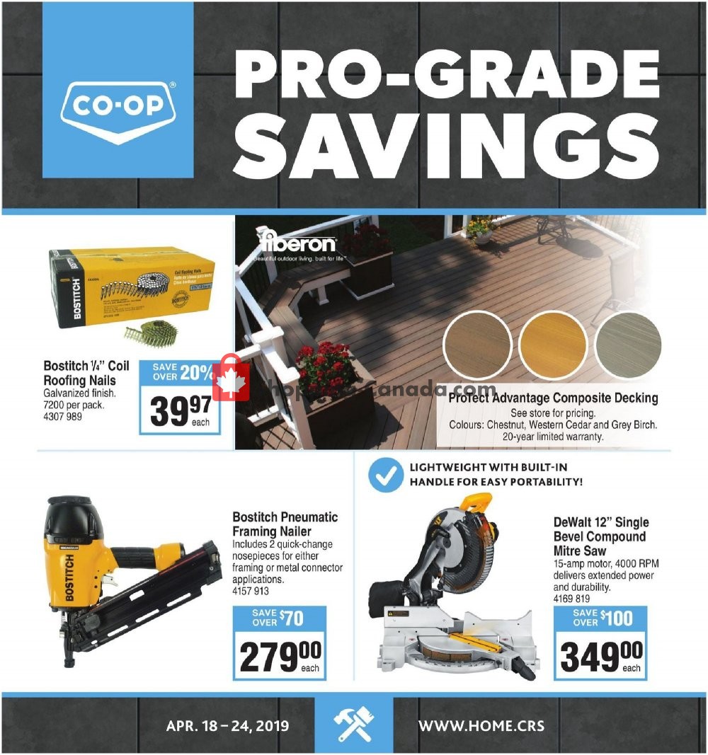 Co-op flyer from Thursday April 18, 2019 to Wednesday April 24, 2019 - page 1