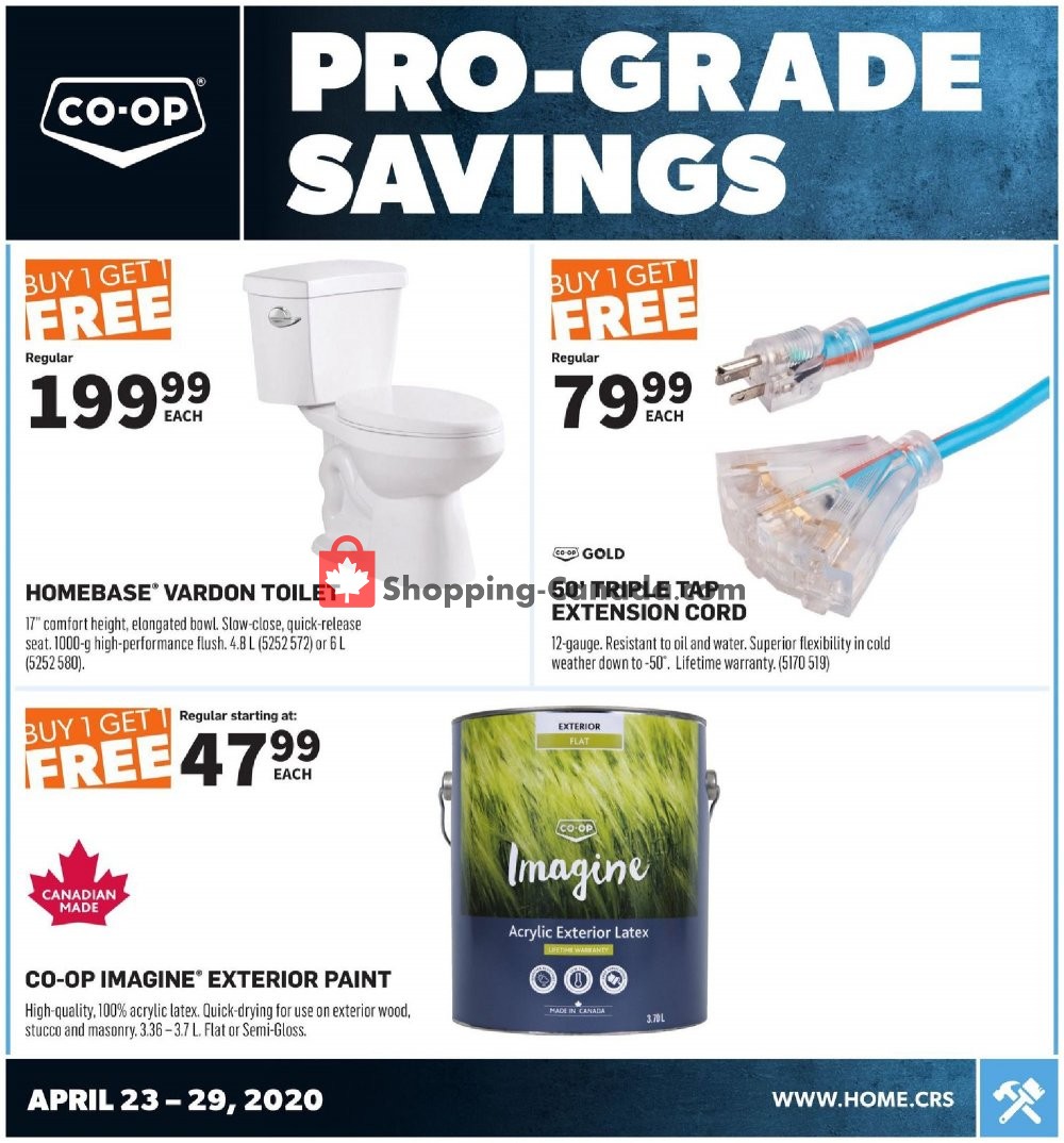 Co-op flyer from Thursday April 23, 2020 to Wednesday April 29, 2020 - page 1