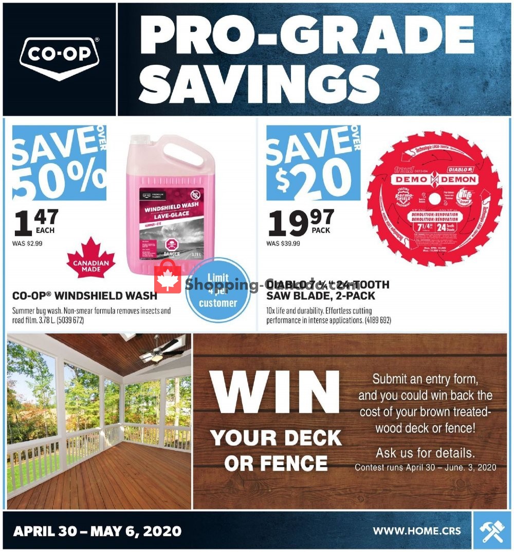 Co-op flyer from Thursday April 30, 2020 to Wednesday May 6, 2020 - page 1
