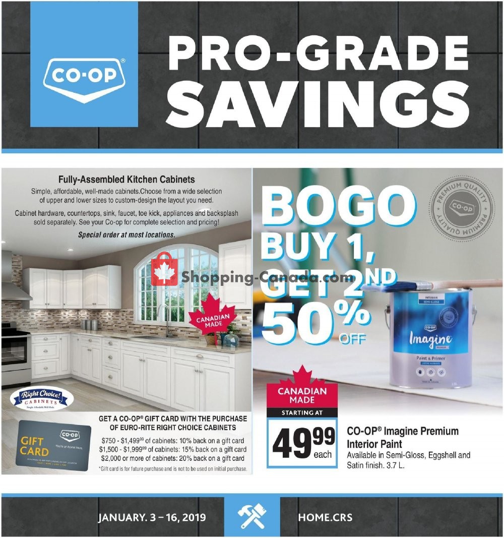 Co-op flyer from Thursday January 3, 2019 to Wednesday January 16, 2019 - page 1