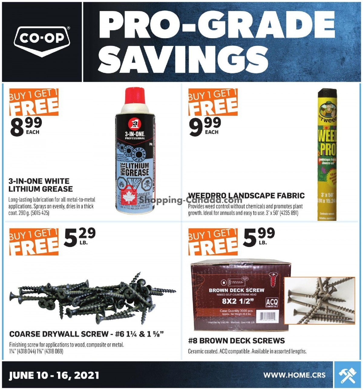 Co-op flyer from Thursday June 10, 2021 to Wednesday June 16, 2021 - page 1