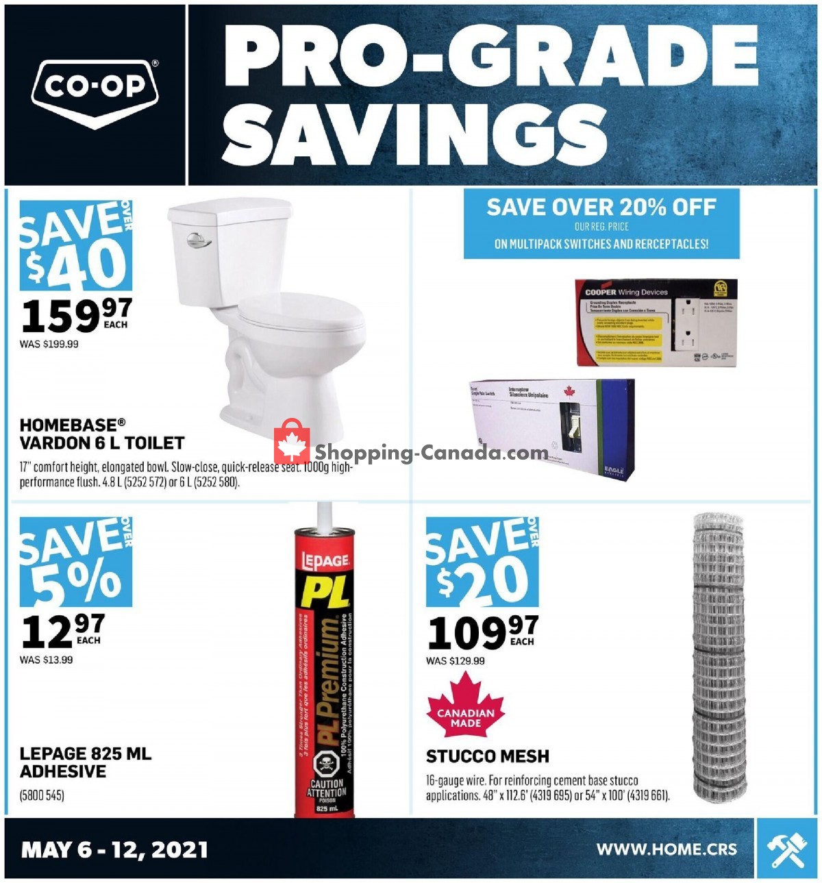 Co-op flyer from Thursday May 6, 2021 to Wednesday May 12, 2021 - page 1