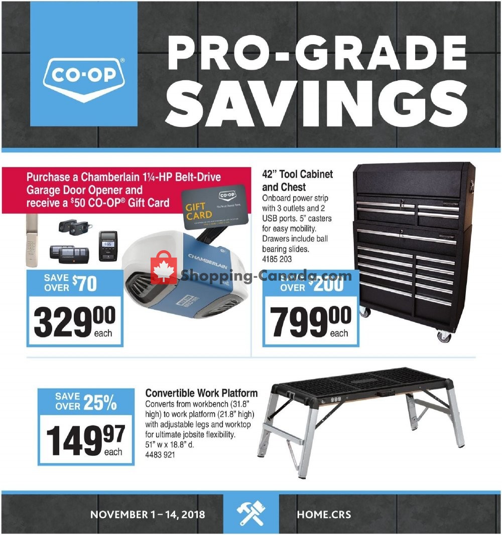 Co-op flyer from Thursday November 1, 2018 to Wednesday November 14, 2018 - page 1