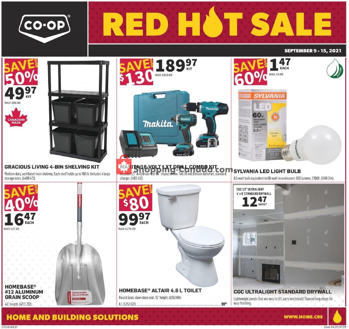 Co-op flyer from Thursday September 9, 2021 to Wednesday September 15, 2021 - page 1